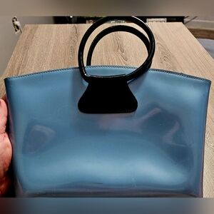 Womens Beijo Lightblue/black hand bag